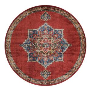فرش گرد لاکی سنتی وینتیج