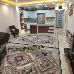 فرش 1000 شانه طرح سهیل سورمه ای