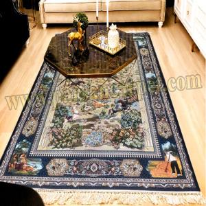 فرش 1000 شانه طرح شکارگاه