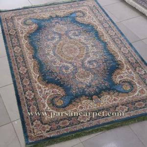 فرش 1200 شانه طرح موج مهر آبی