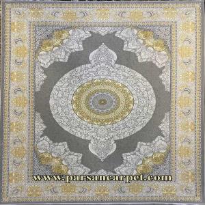 فرش 1200 شانه طرح ونیز نقره ای