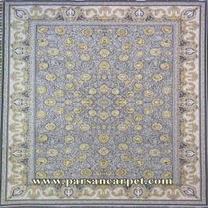 فرش 1200 شانه هایبالک طرح ماریا نقره ای