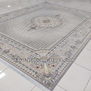 فرش 1200 شانه طرح خلیفه نقره ای