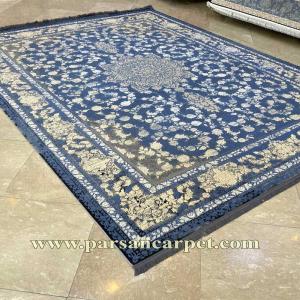 فرش 1200 شانه وینتیج آبی رنگ