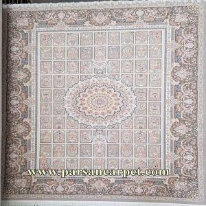 فرش ماشینی طرح خورشید سیلور کاشان