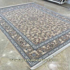 فرش 1200 شانه طرح آیسل نسکافه ای