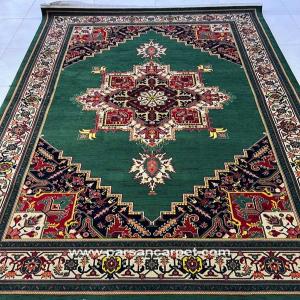 فرش 700 شانه اکریلیک هریس سبز کله غازی