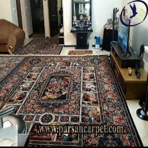 فرش 700 شانه طرح باغ ارم