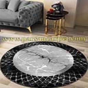 فرش گرد مدرن طرح ترک
