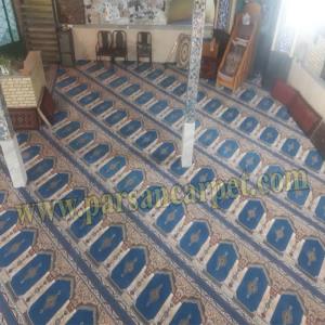 سجاده فرش طرح رضوان آبی فیروزه ای