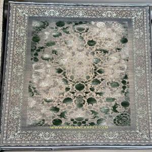 فرش 1200 شانه پتینه نقره ای سبز کد 8020