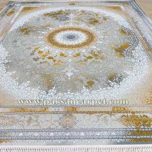 فرش 1200 شانه نایین طلایی نقره ای وینتیج