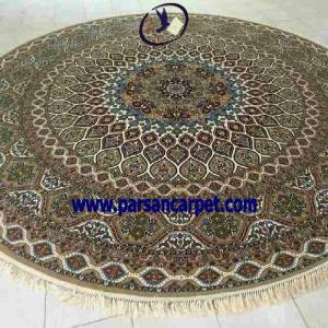 فرش ماشینی گرد بزرگ