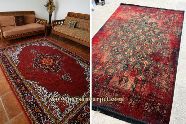 ارزان ترین فرش ماشیین سنتی کاشان
