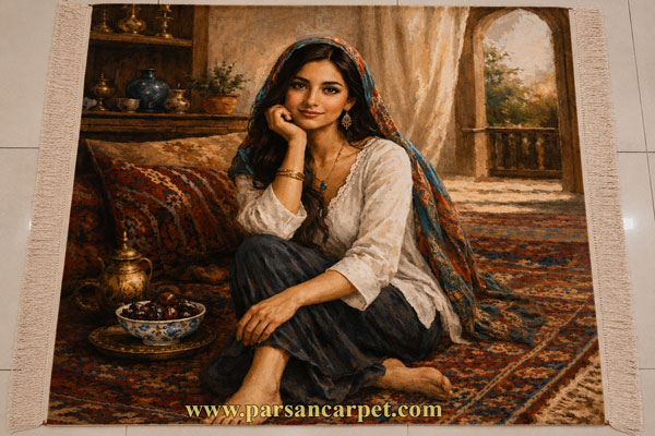 سفارش تابلو فرش عکس شخصی چهره