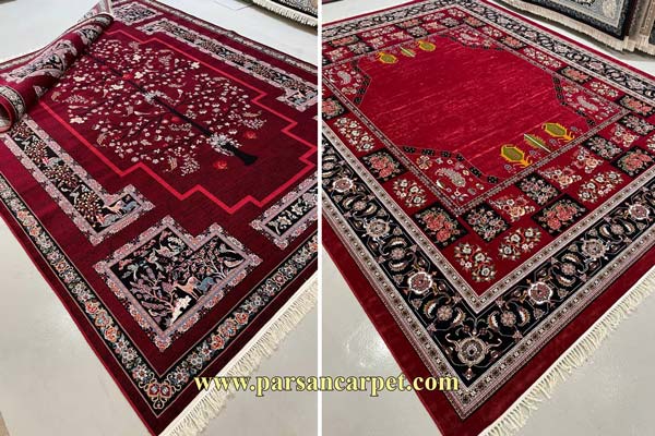 خرید فرش 700 شانه لاکی سنتی