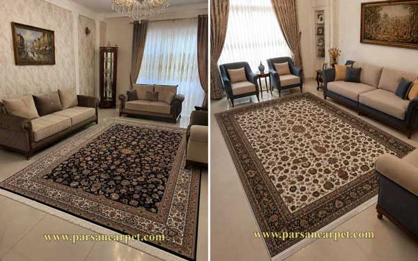 فرش ماشینی طرح افشان