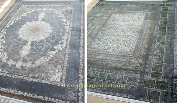 فرش 1200 شانه طوسی پتینه