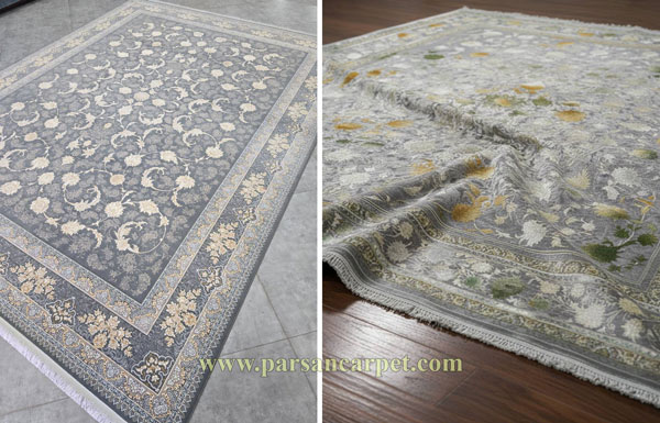 قیمت فرش 1200 شانه طوسی